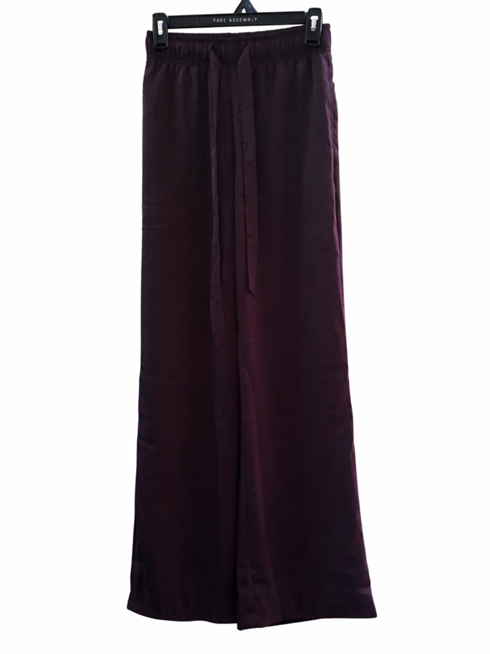 H&M Plum Wide-Leg Trousers